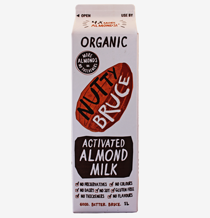 Picture of NUTTY BRUCE UNSWEETEND ORGANIC ALMOND MILK 1L