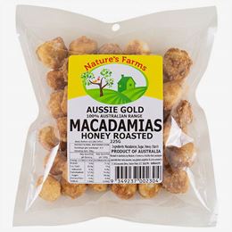 Picture of AUSSIE GOLD HONEY ROASTED MACADAMIAS 225G