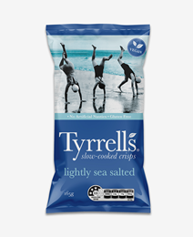 Picture of TYRRELL'S LIGHTLY SEA SALTED CRISPS 165G