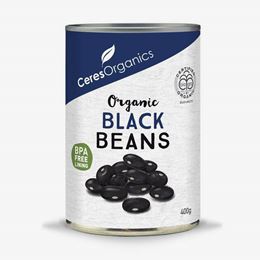 Picture of CERTIFIED ORGANIC BLACK BEANS 400G