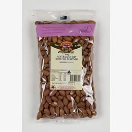 Picture of YUMMY AUS DRY ROASTED ALMONDS 500G