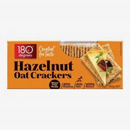 Picture of 180 DEGREES OAT CRACKERS HAZELNUT 150G