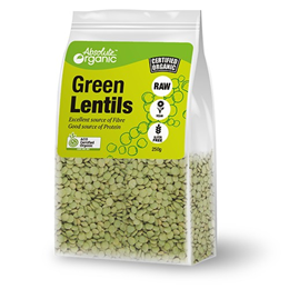 Picture of ABSOLUTE ORGANIC GREEN LENTILS 400G