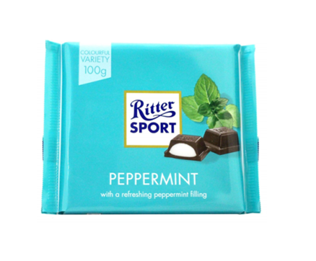 Picture of RITTER SPORT PEPPERMINT 100G