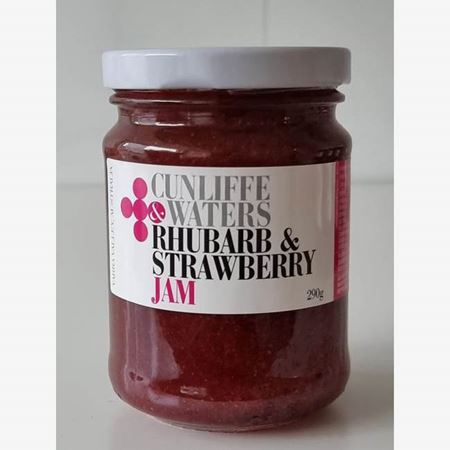 Picture of C&W RHUBARB & STRAWBERRY JAM 290G