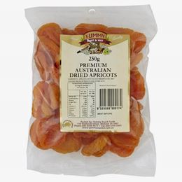Picture of YUMMY AUS PREMIUM DRIED APRICOTS 250G